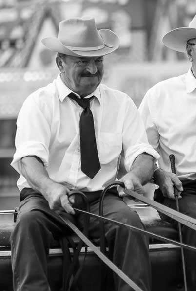 Fairperson of the year 2024 Fairperson of the year for 2024. Tony Smith holding the reigns for a team of draft horses.